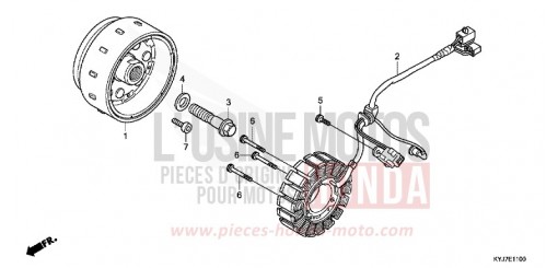 GENERATRICE CBR250RB de 2011